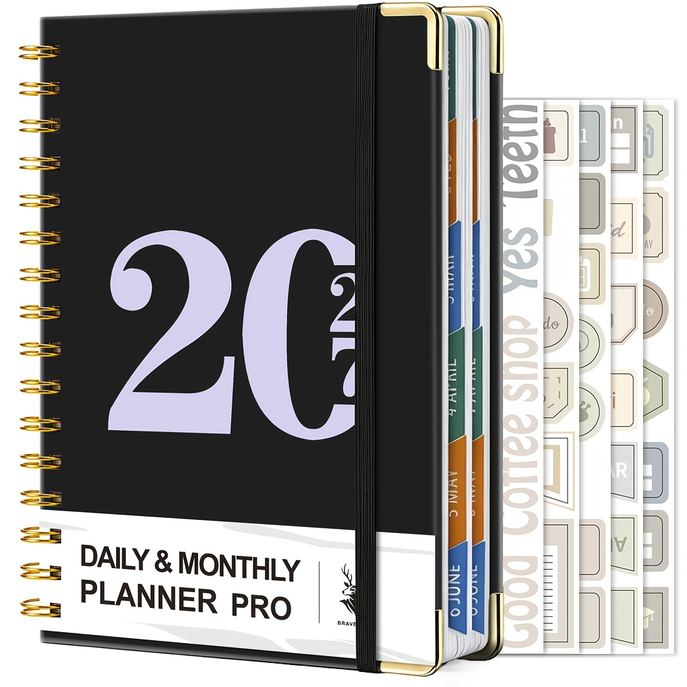 Meal Prep Planner - Agenda Diaria 2027 con Anillas, 400