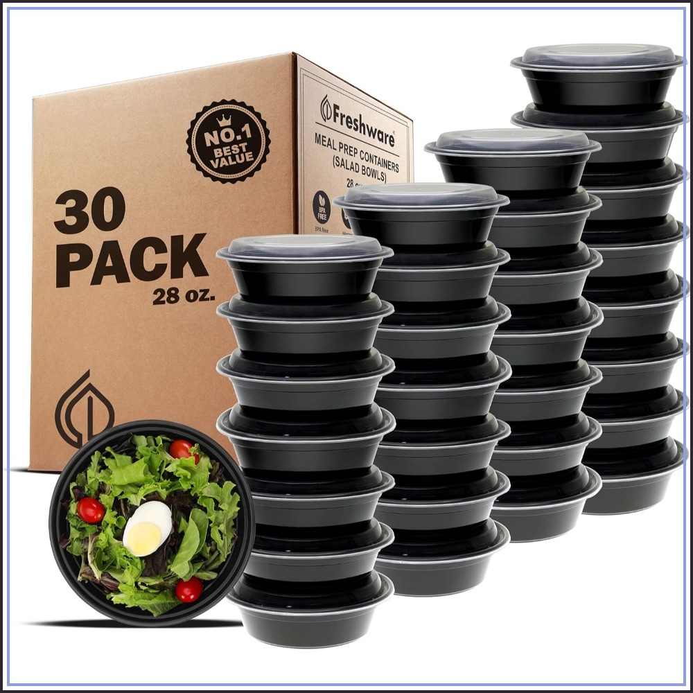 Meal Prep Microwave - Recipientes para Preparación de Comidas con