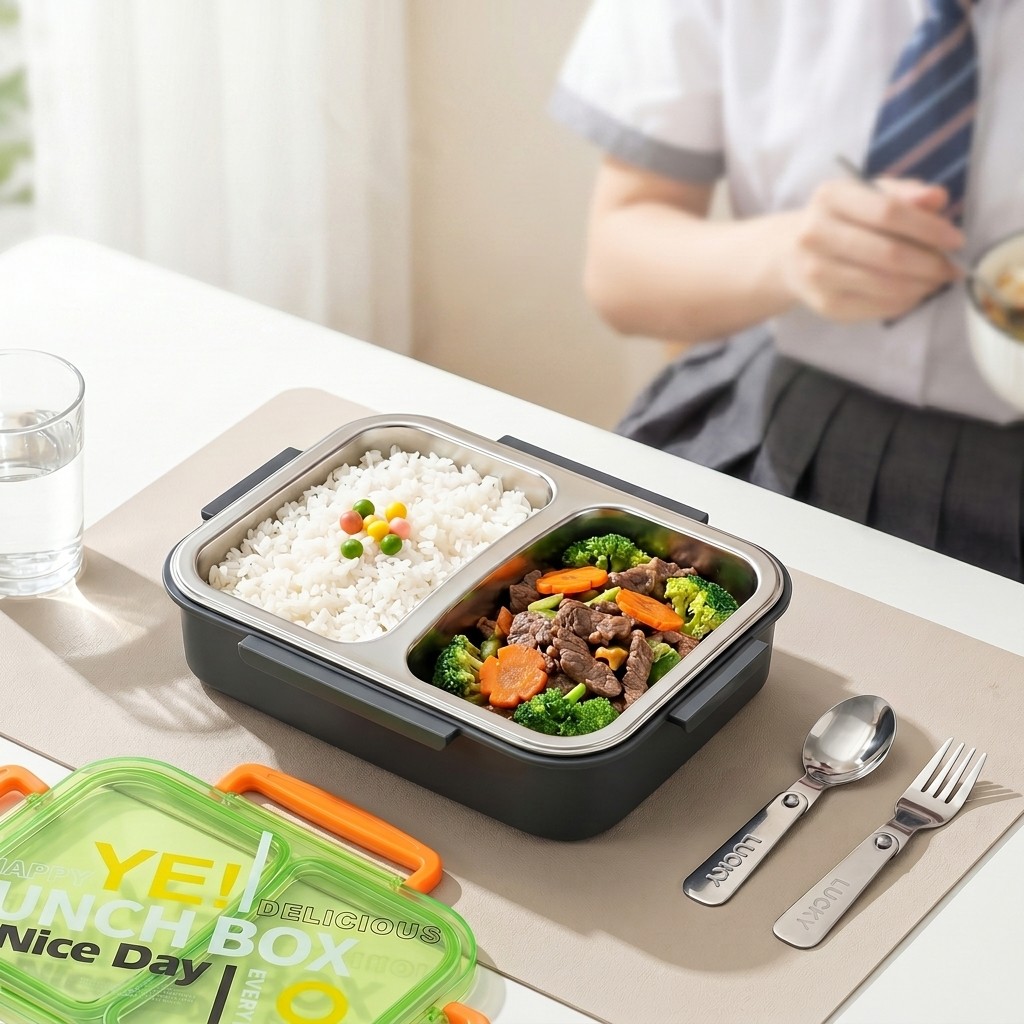Meal Prep Or Prep Meal - Lonchera Bento de Acero Inoxidable 304