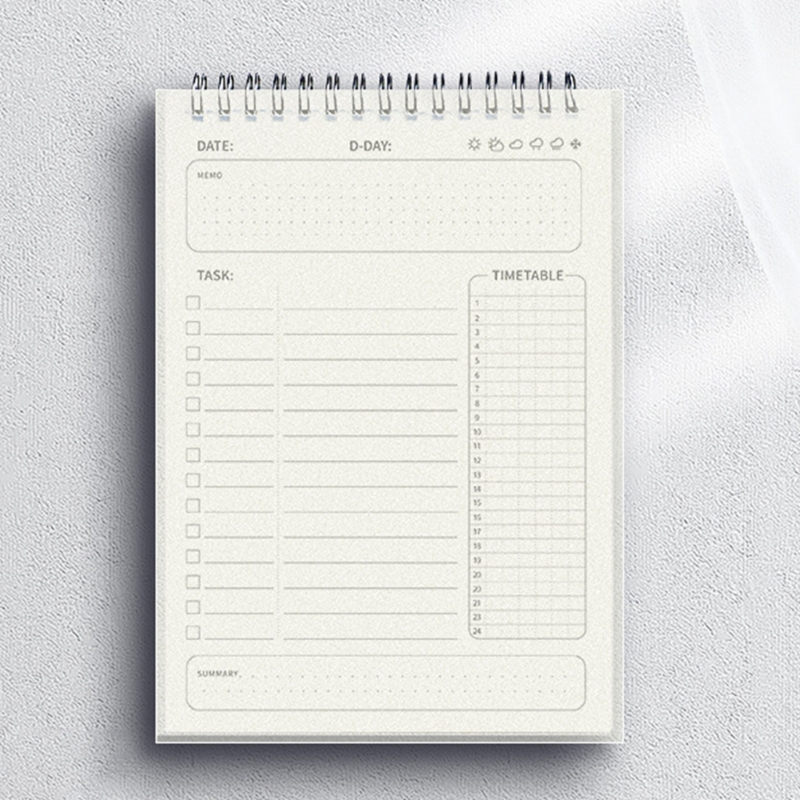Meal Prep Planner - Cuaderno planificador semanal diario cubierta PP