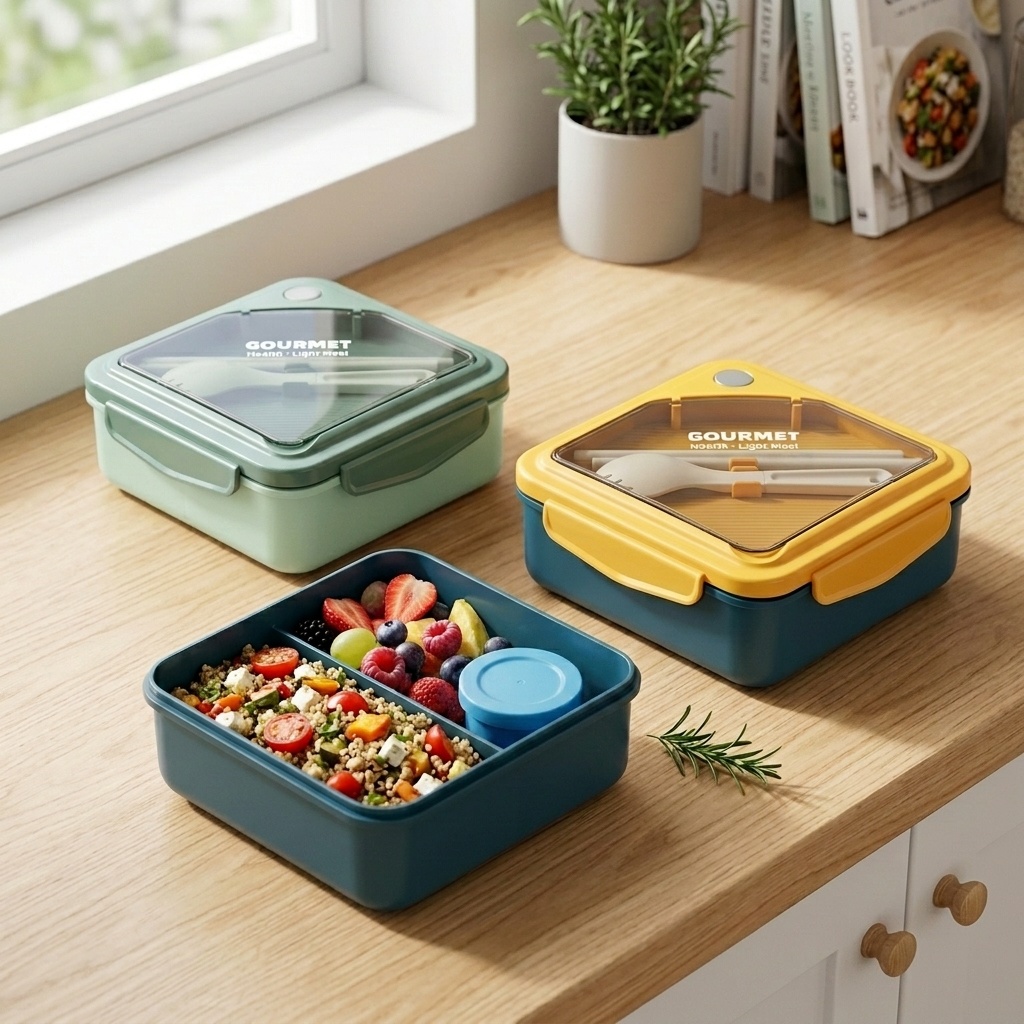 Meal Prep Or Prep Meal - Lonchera Bento de Plástico Sellada con