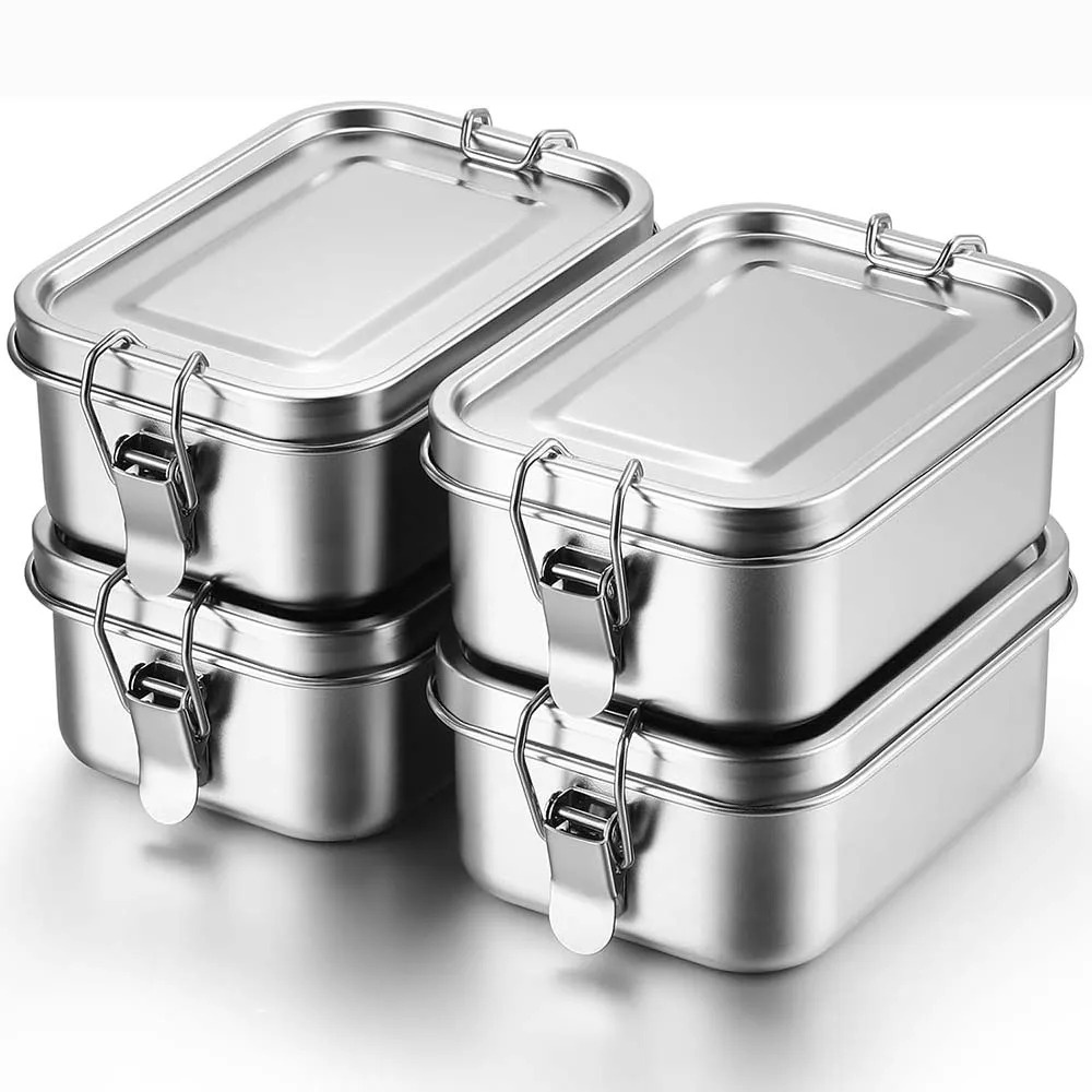Meal Prep Microwave - Caja Bento de acero inoxidable, fiambrera