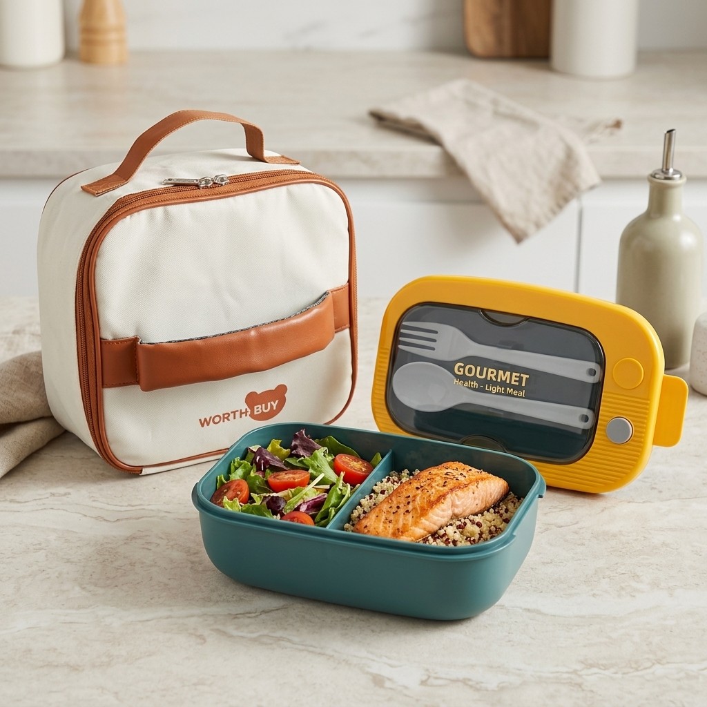 Lonchera Bento de 2 Compartime - Meal Prep Or Prep Meal reseña y precio