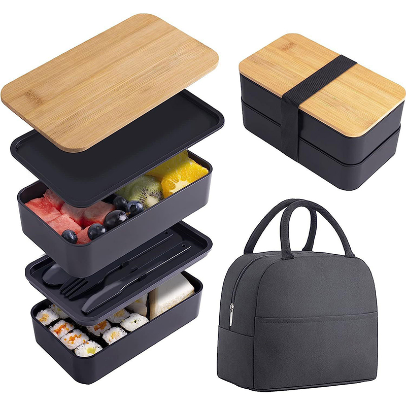 Caja Bento apilable con utensi - Meal Prep Rezepte reseña y precio