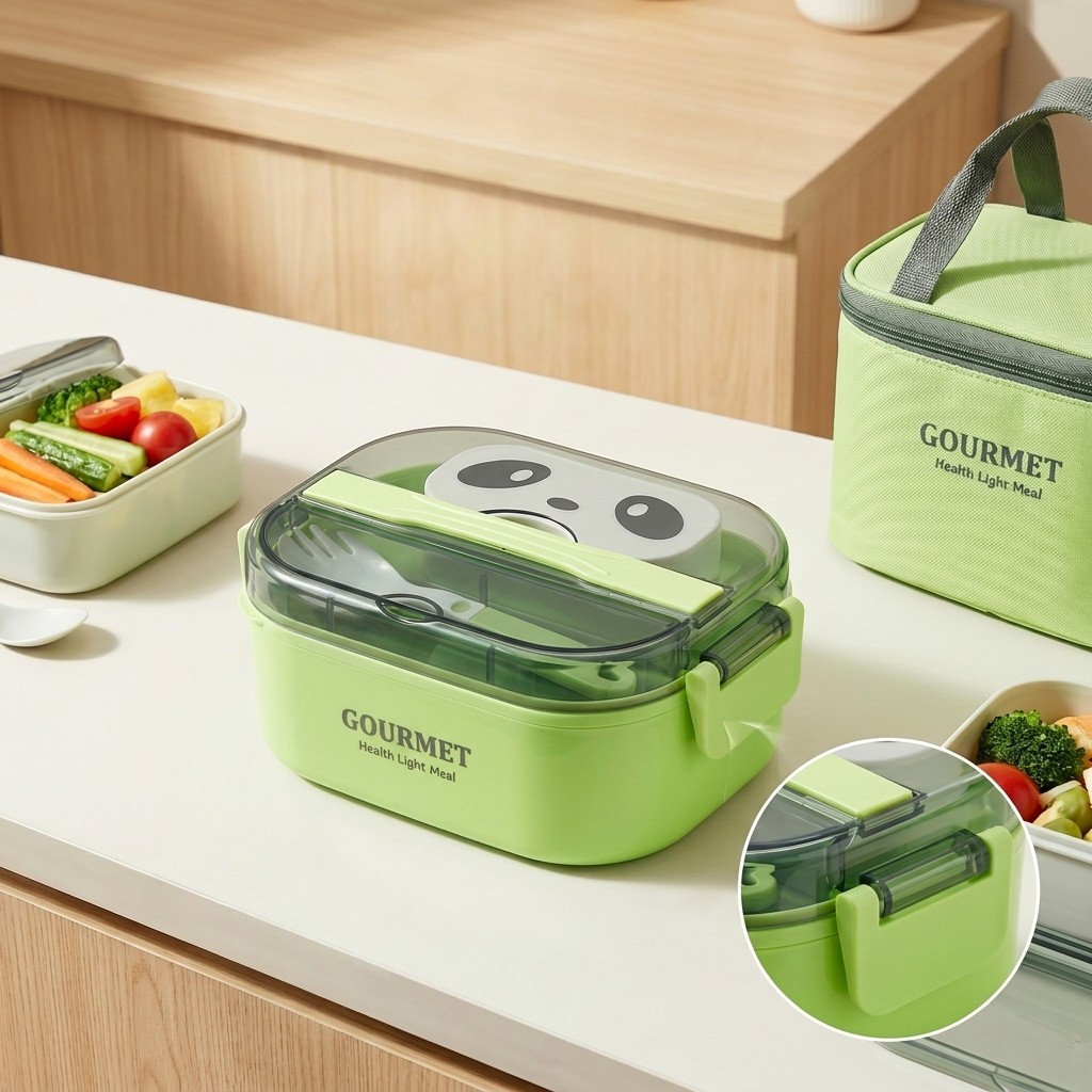 Lonchera Bento de Plástico Apt - Meal Prep Or Prep Meal reseña y precio