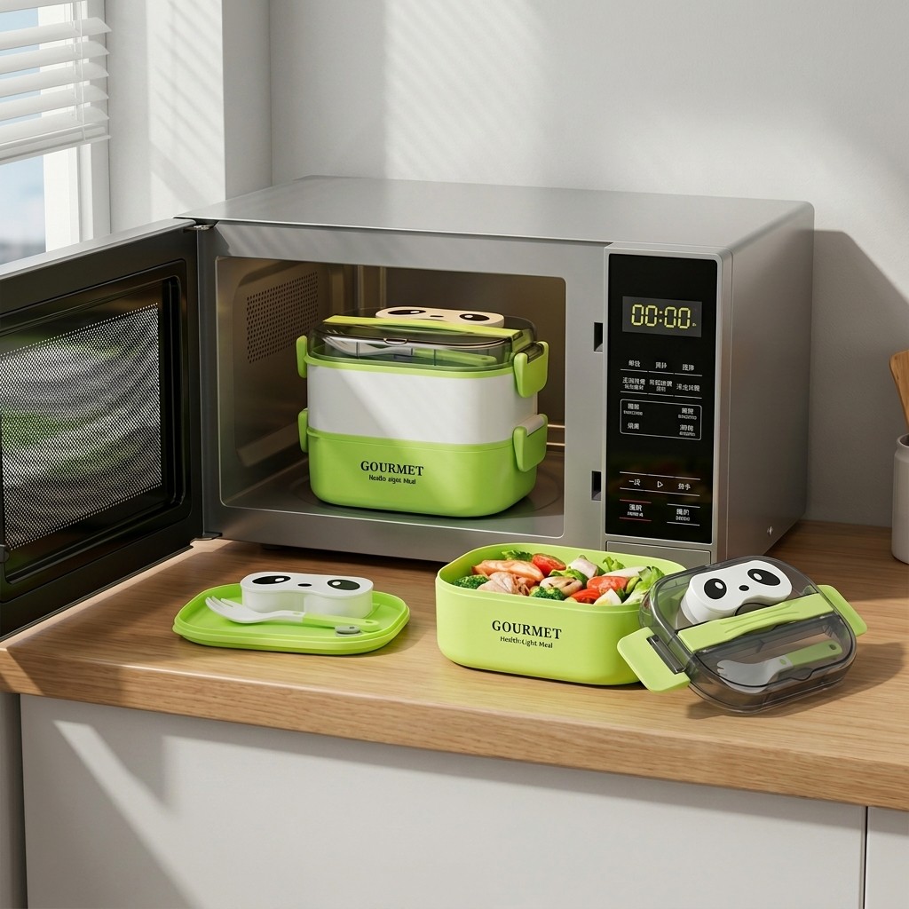 Lonchera Bento de Plástico con - Meal Prep Or Prep Meal reseña y precio