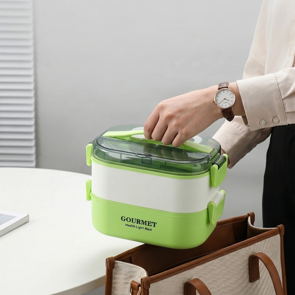 Lonchera Bento de Plástico con - Meal Prep Or Prep Meal reseña y precio