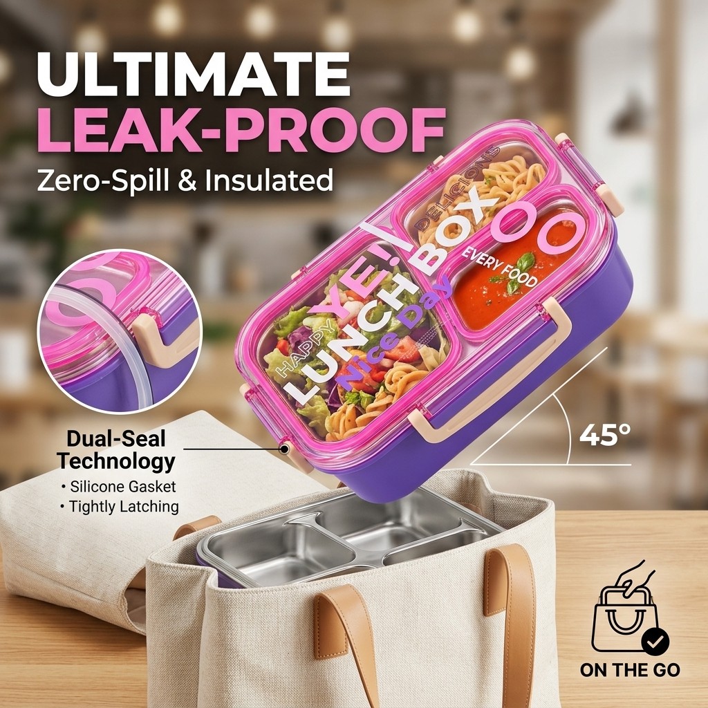 Lonchera de Acero Inoxidable 3 - Meal Prep Or Prep Meal reseña y precio