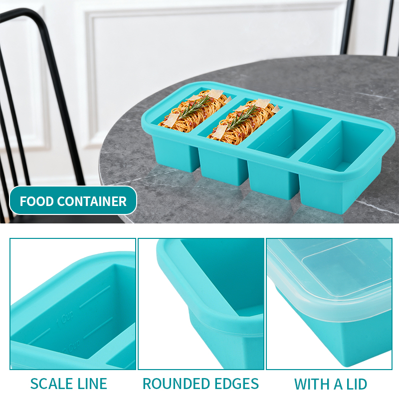 Bandeja de silicona para conge - Meal Prep Or Prep Meal reseña y precio