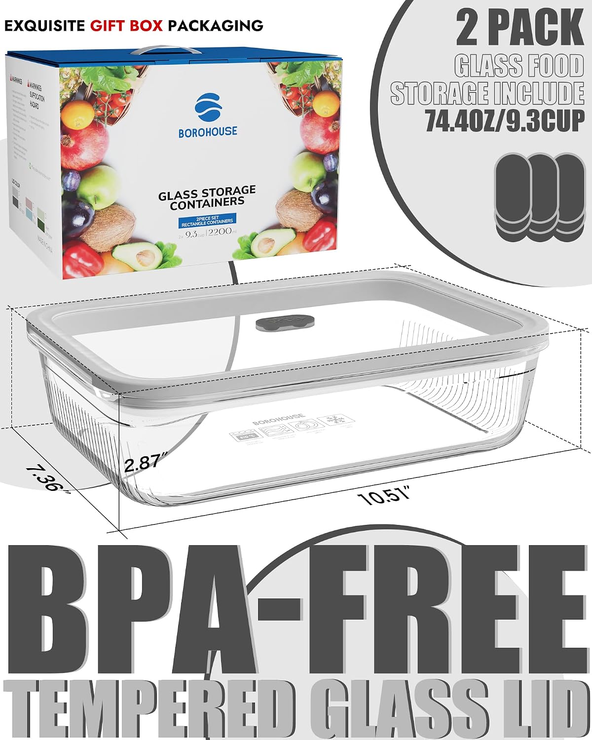 Paquete de 2 Recipientes de Vi - Meal Prep Microwave reseña y precio