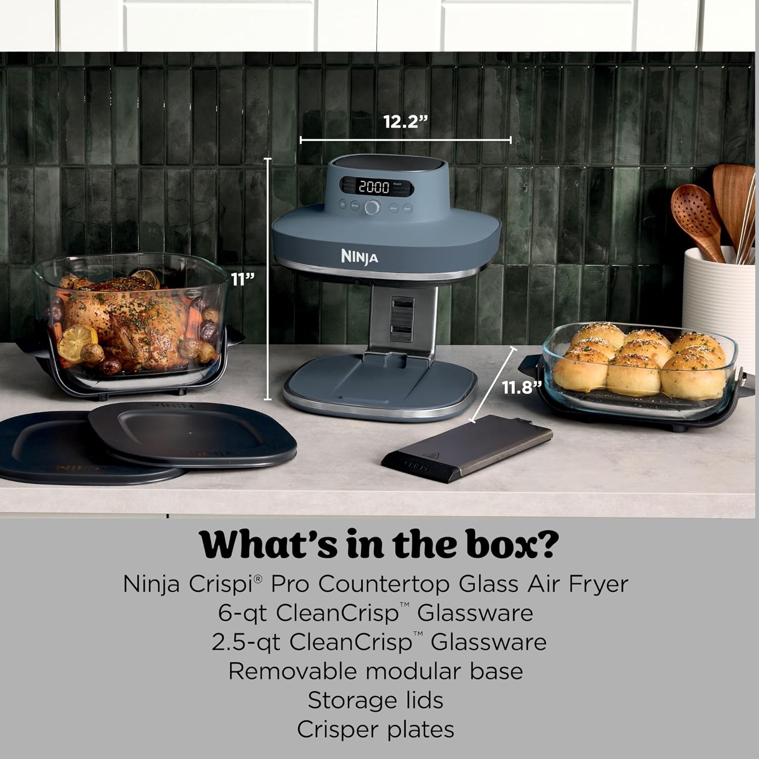 Freidora de Aire Ninja Crispi  - Meal Prep Microwave reseña y precio
