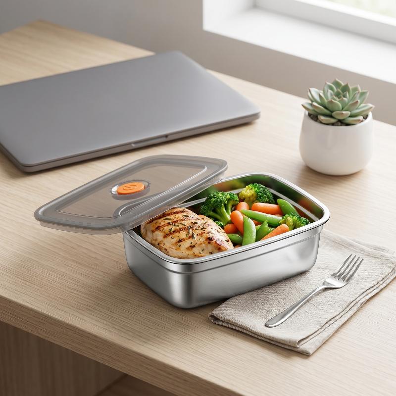 Lonchera de Acero Inoxidable p - Meal Prep Microwave reseña y precio
