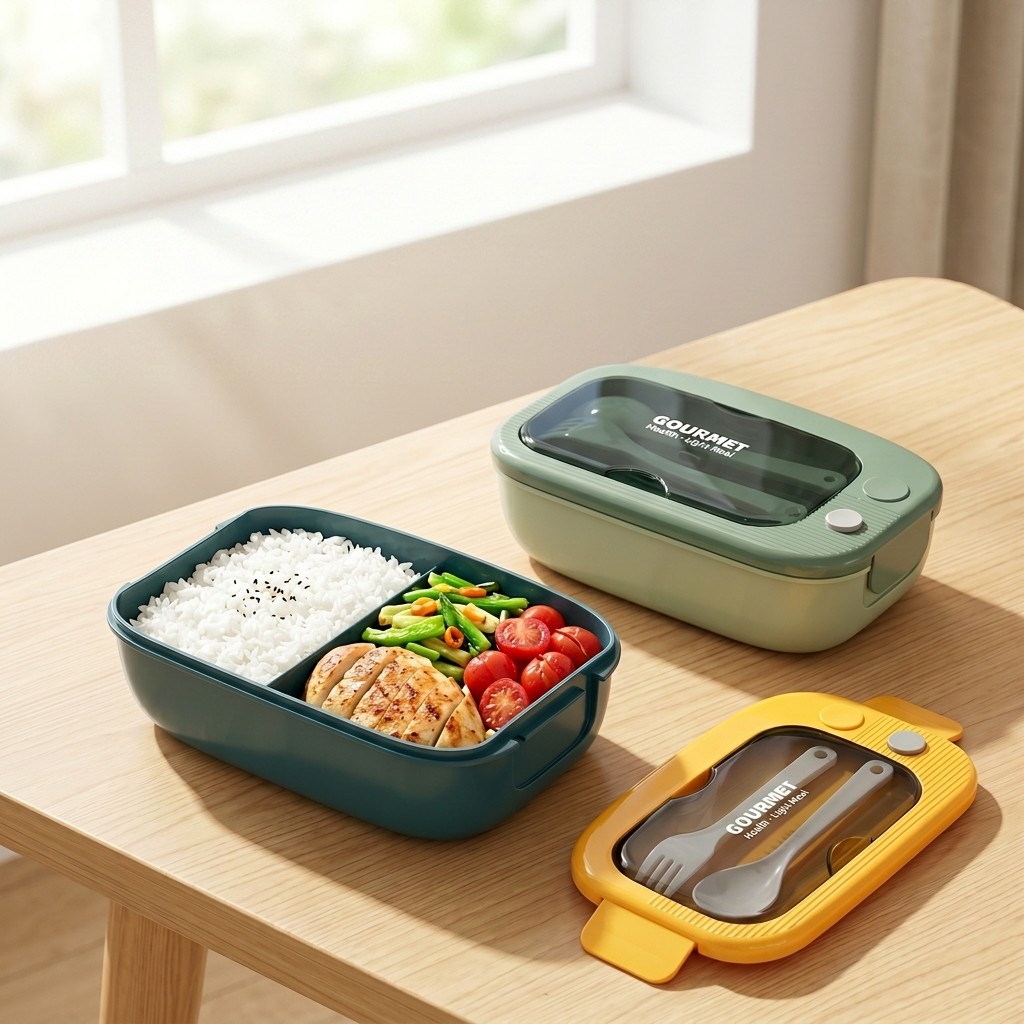 Lonchera Bento de Plástico Apt - Meal Prep Or Prep Meal reseña y precio