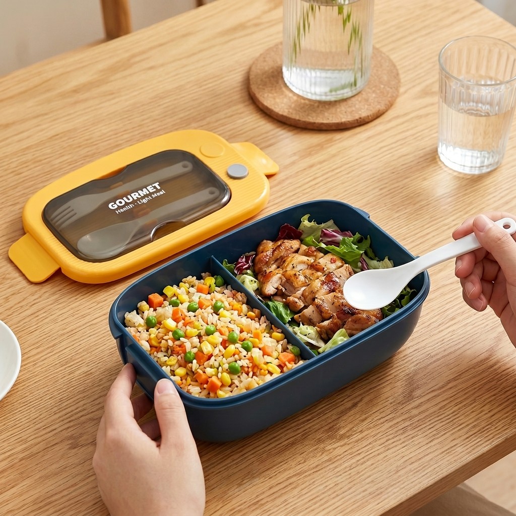 Lonchera Bento de Plástico Apt - Meal Prep Or Prep Meal reseña y precio