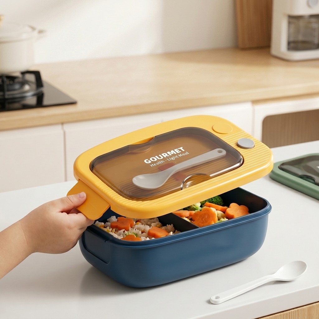 Lonchera Bento de Plástico Apt - Meal Prep Or Prep Meal reseña y precio