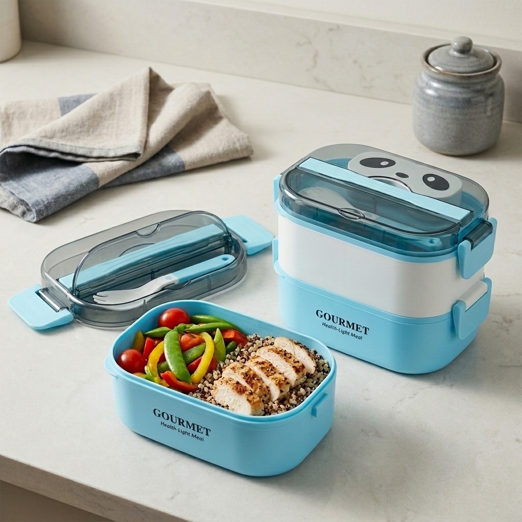 Lonchera Bento de Plástico Apt - Meal Prep Or Prep Meal reseña y precio
