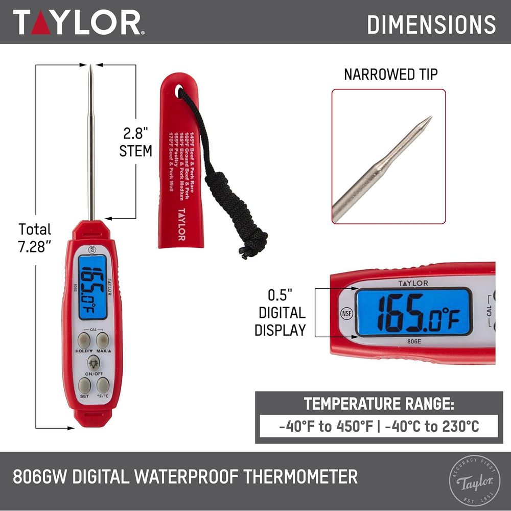 Termómetro Digital para Carne  - Meal Prep High Protein reseña y precio