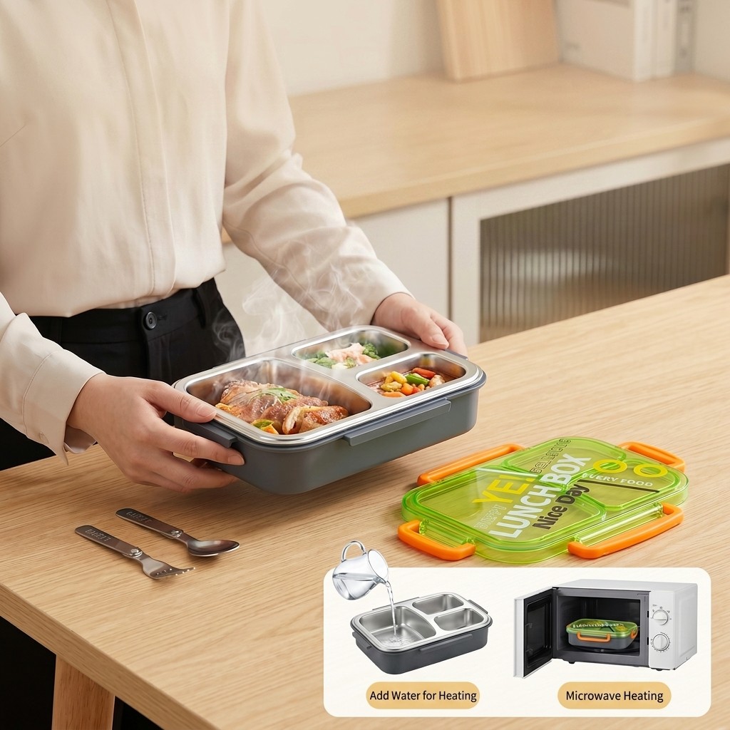 Lonchera Bento de Acero Inoxid - Meal Prep Or Prep Meal reseña y precio