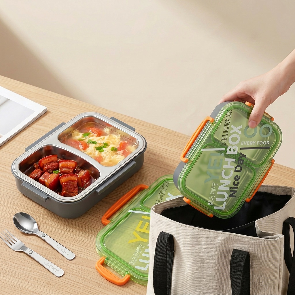 Lonchera Bento de Acero Inoxid - Meal Prep Or Prep Meal reseña y precio