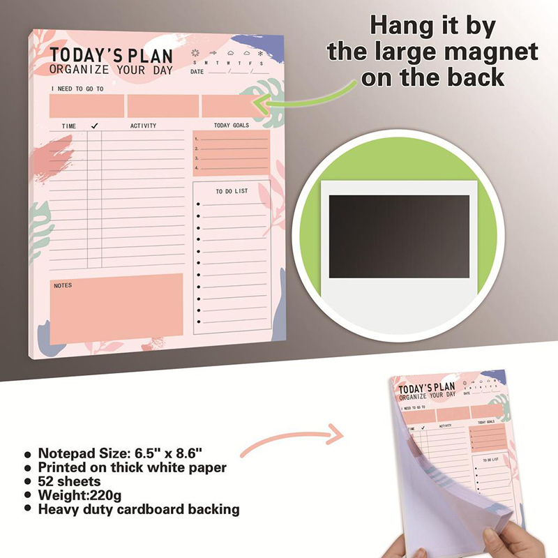 Bloc de notas planificador dia - Meal Prep Planner reseña y precio