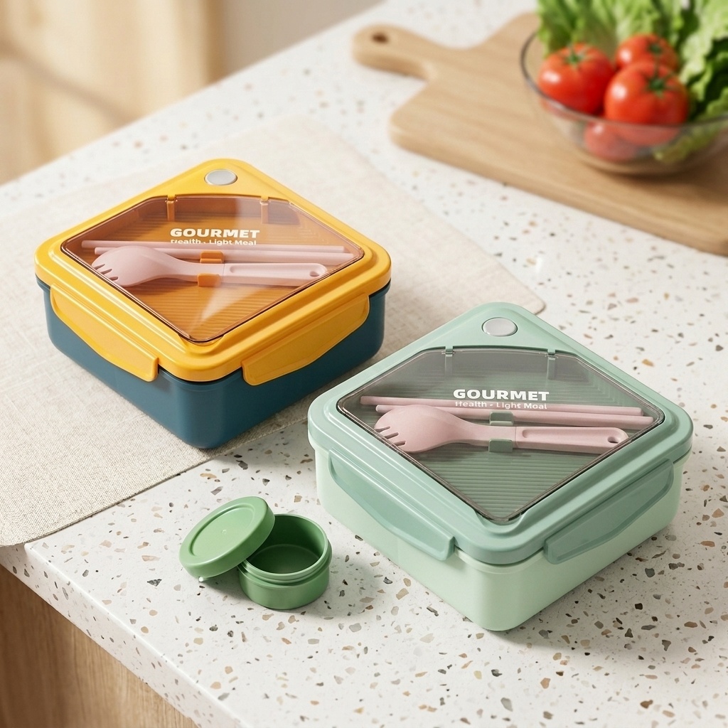 Lonchera Bento de Plástico Sel - Meal Prep Or Prep Meal reseña y precio