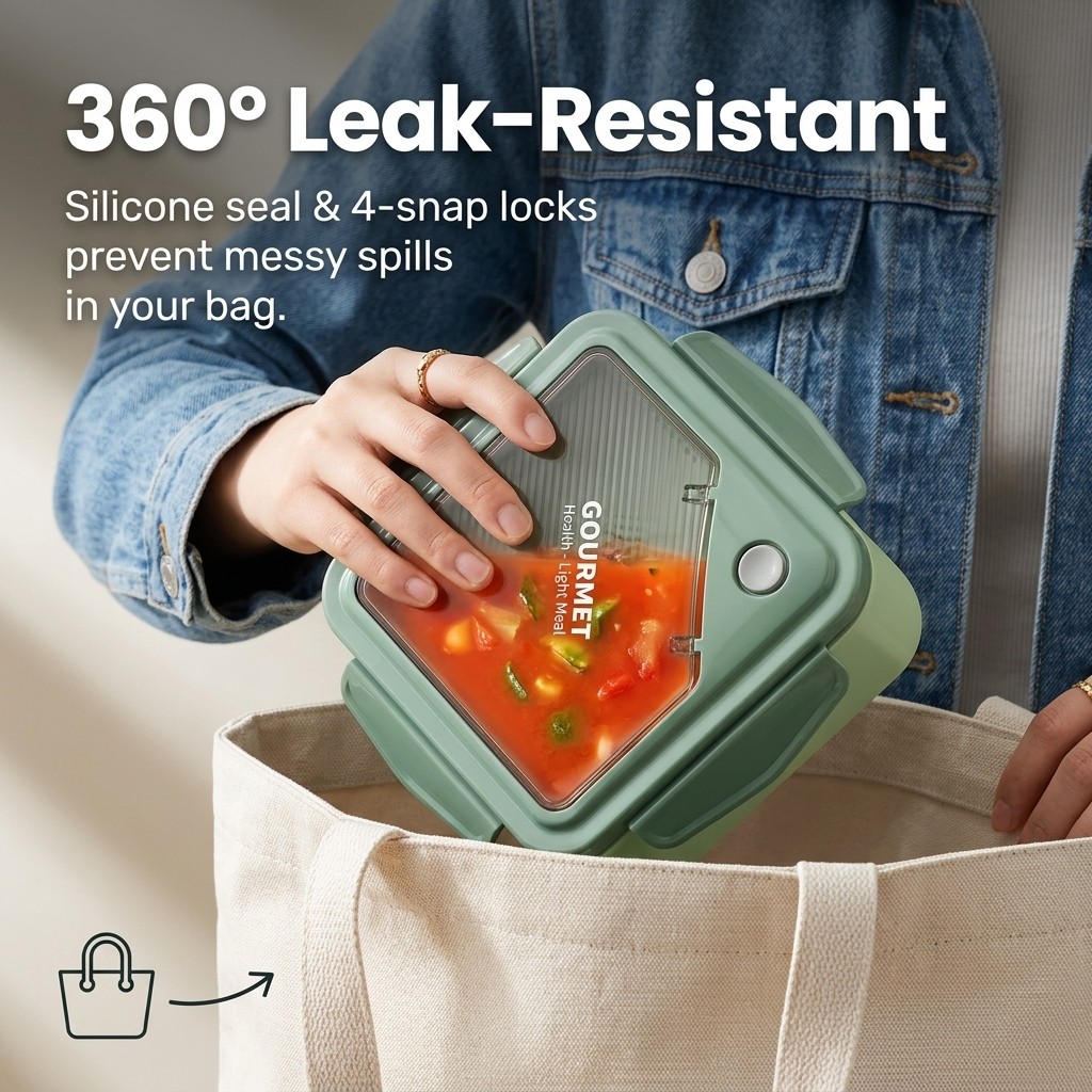 Lonchera Bento de Plástico Sel - Meal Prep Or Prep Meal reseña y precio