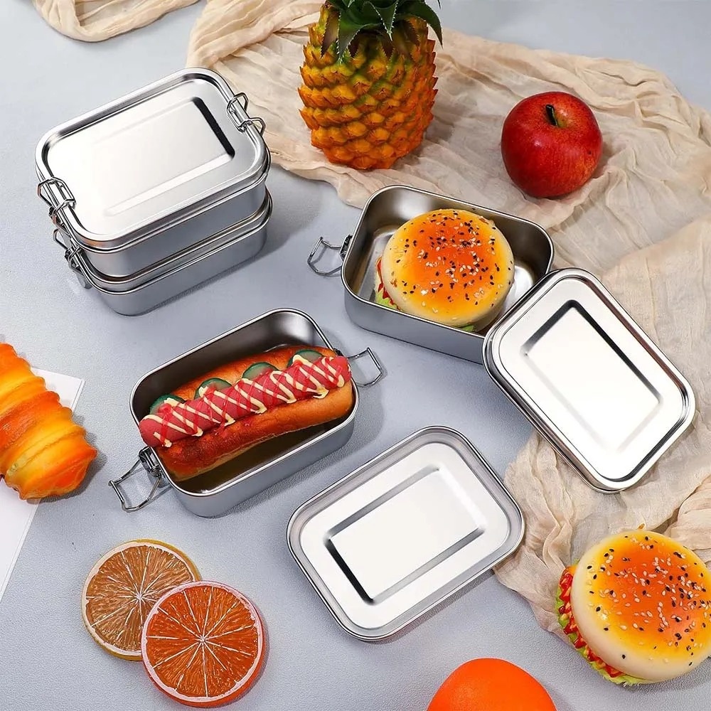 Caja Bento de acero inoxidable - Meal Prep Microwave reseña y precio